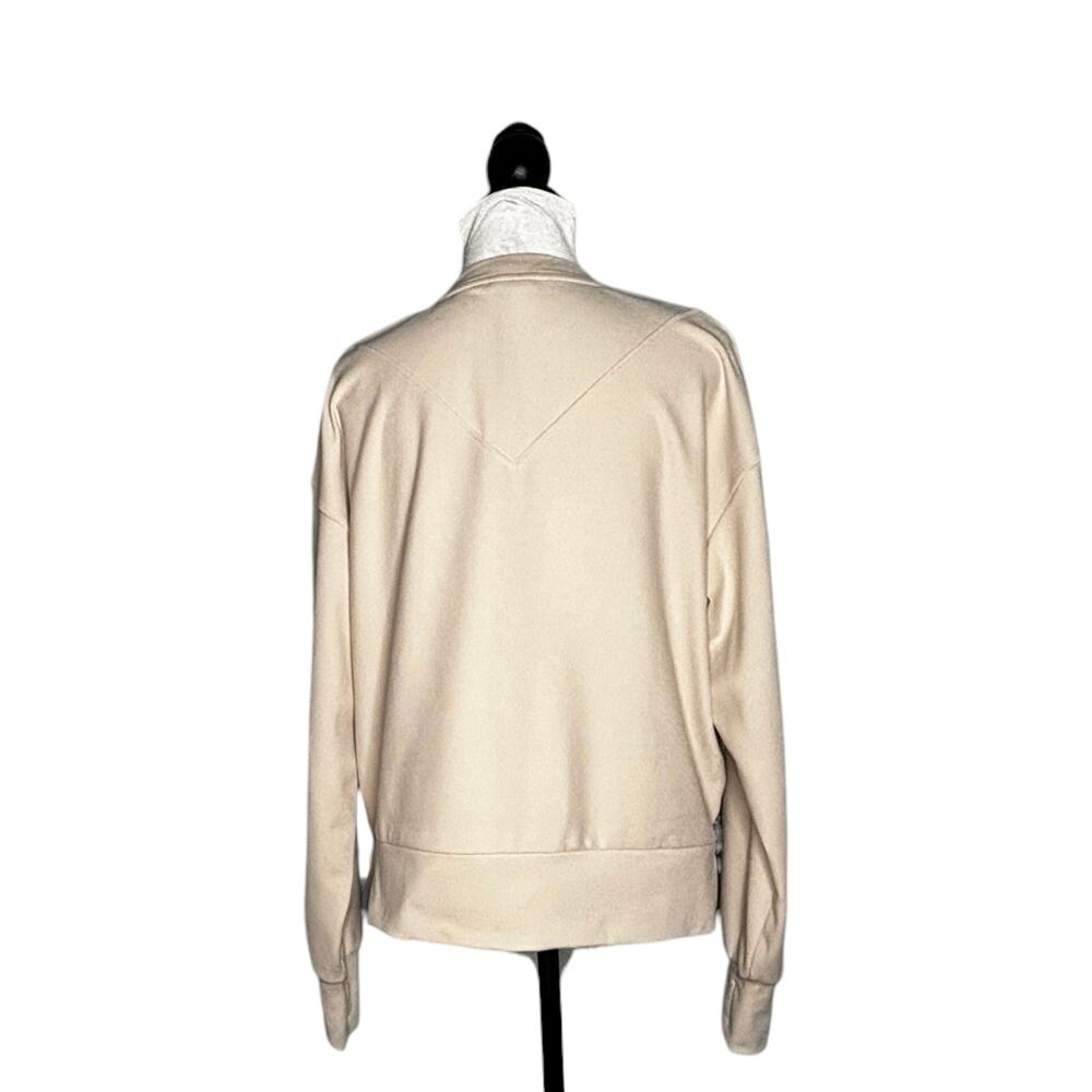 Varley Horton Side Zip Sweatshirt Light Tan Size Medium - Picture 5 of 14